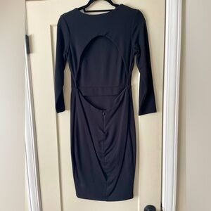 Keyhole Backless Little Black Dress